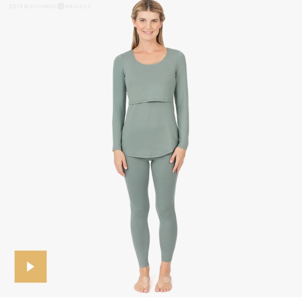 Kindred Bravley nursing PJs, black